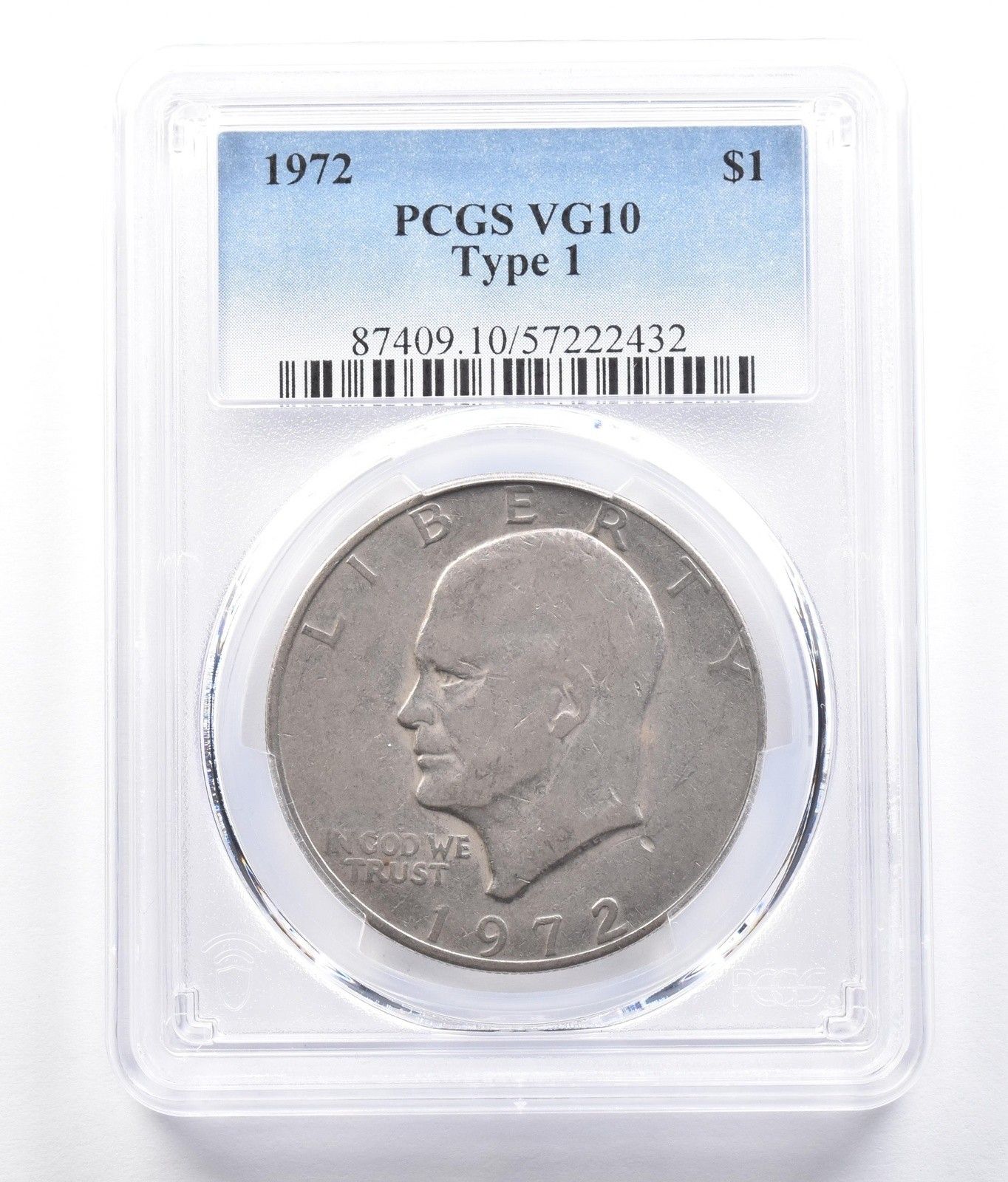 1972年 アイゼンハワー 1ドル タイプ1 VG10 PCGS *2686 - メルカリ