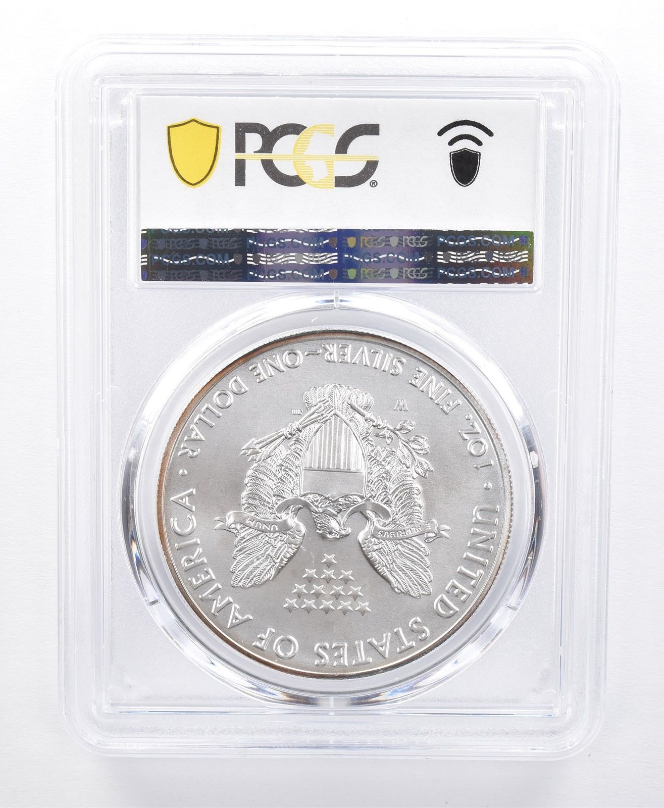 2018 W バーニッシュドシルバーイーグル SP 67 PCGS パープル ブルー T 8689
