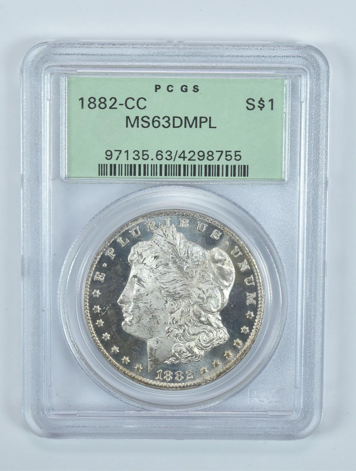 1882-CC モルガン銀貨 MS63 DMPL PCGS OGH *5769 - メルカリ