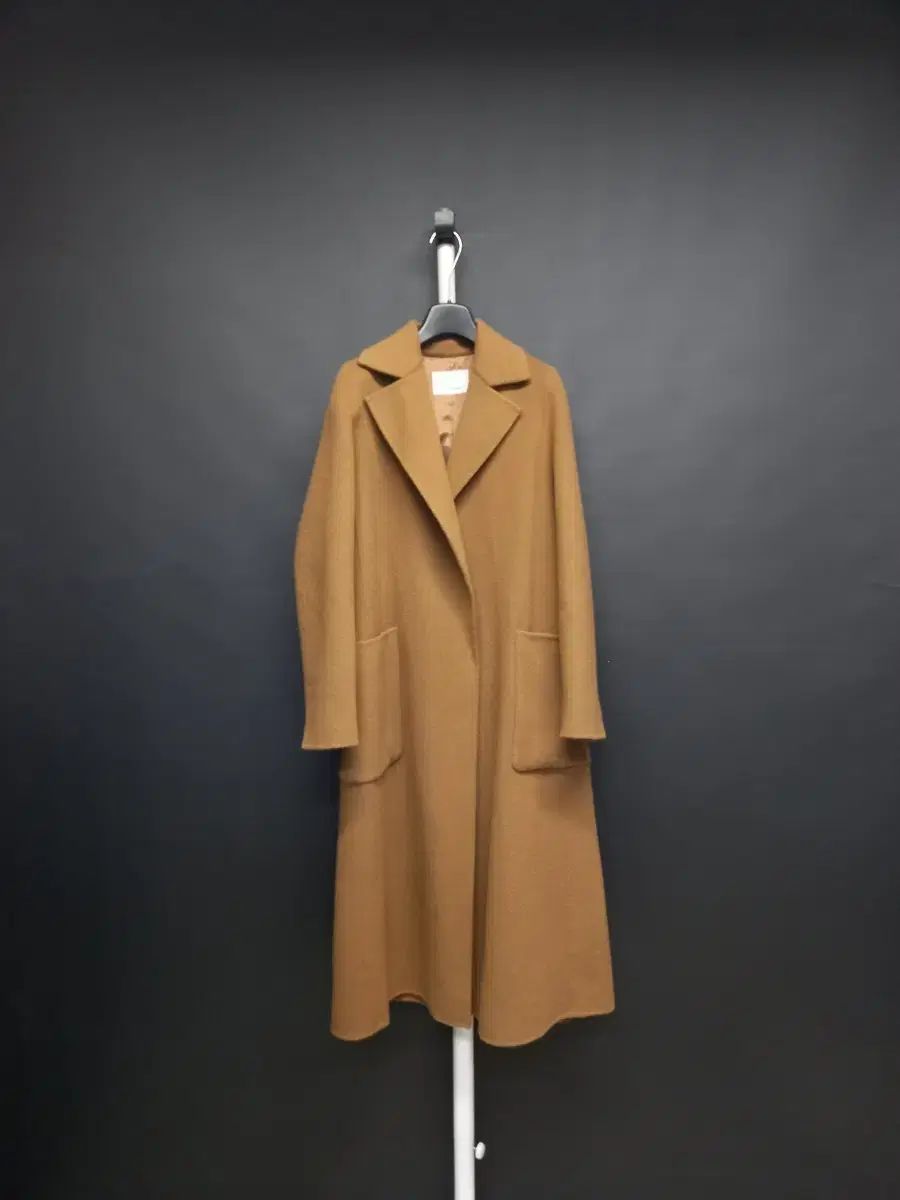 ボブ 秋冬 ハンドメイド ローブ型 マキシ ロング コート 55 44
