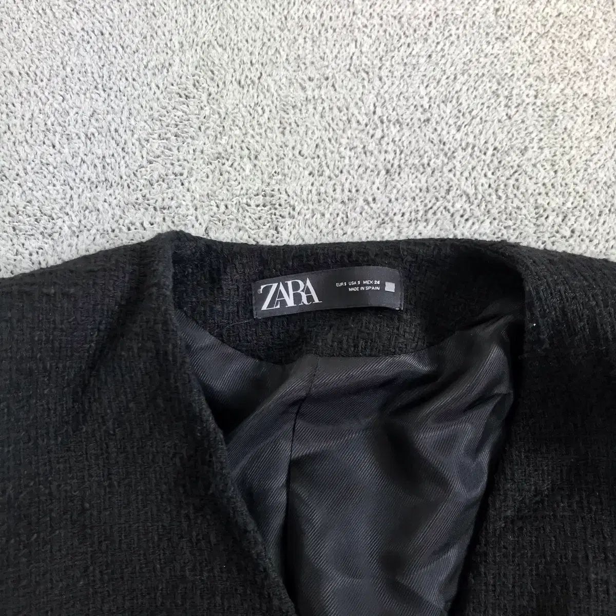 ZARA ツイードジャケット - メルカリ