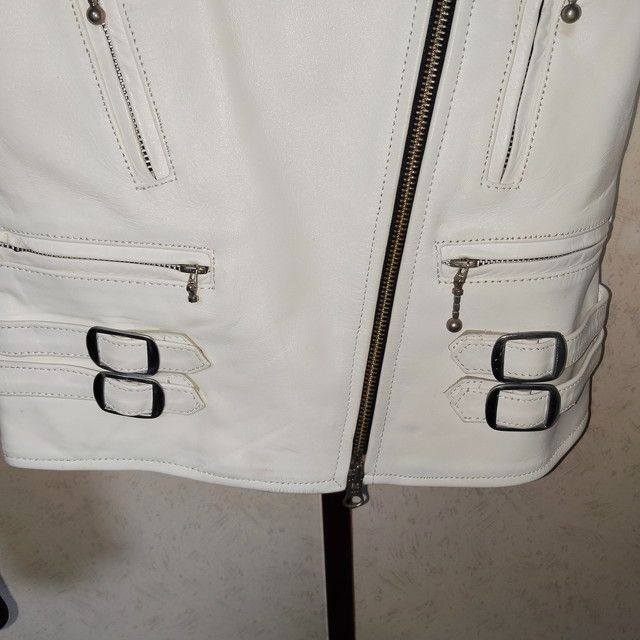 牛革 ダブルライダースジャケット ロンジャン 革ジャン レザー