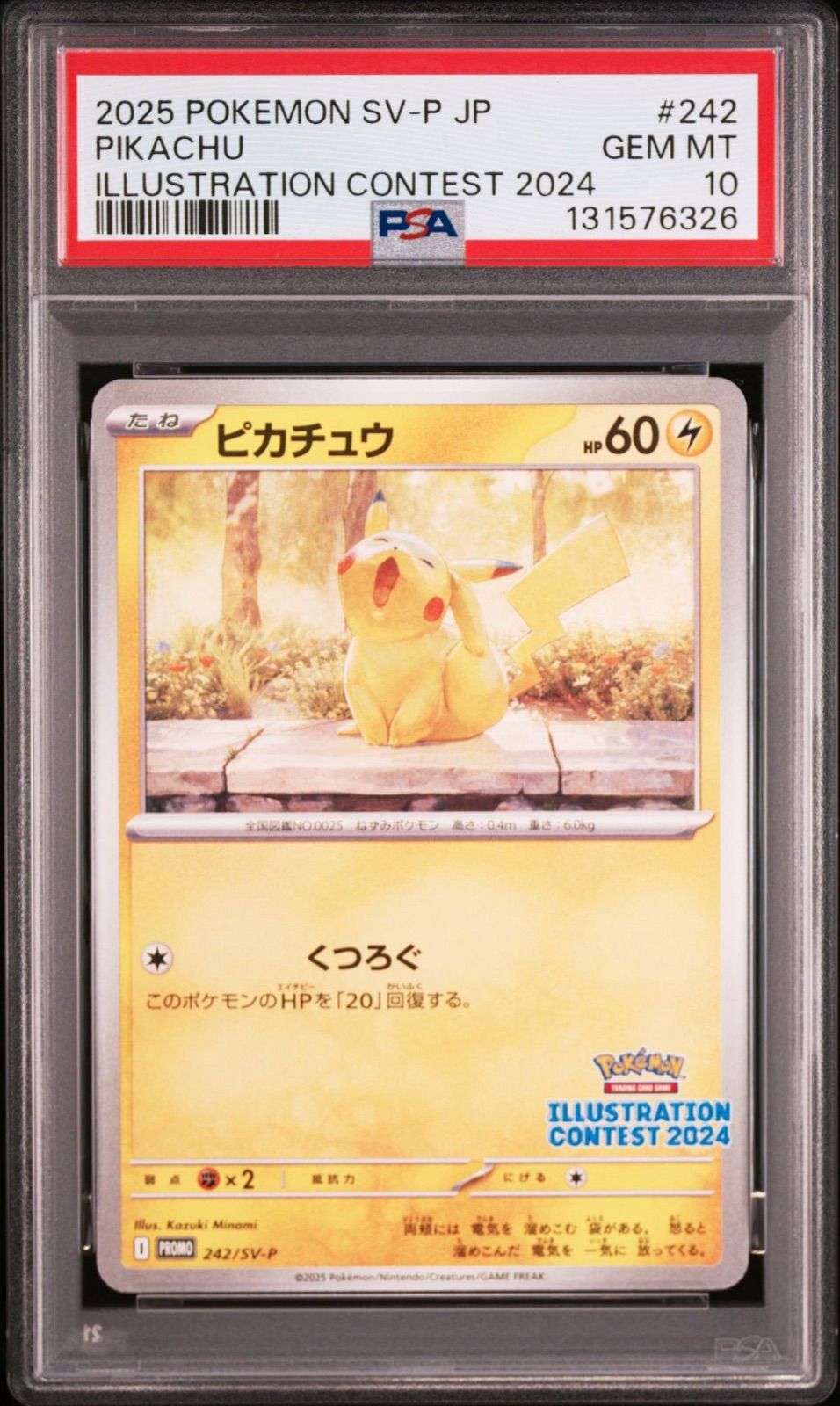 PSA10 2連番】 ピカチュウ プロモ 242/SV-P イラストレーション