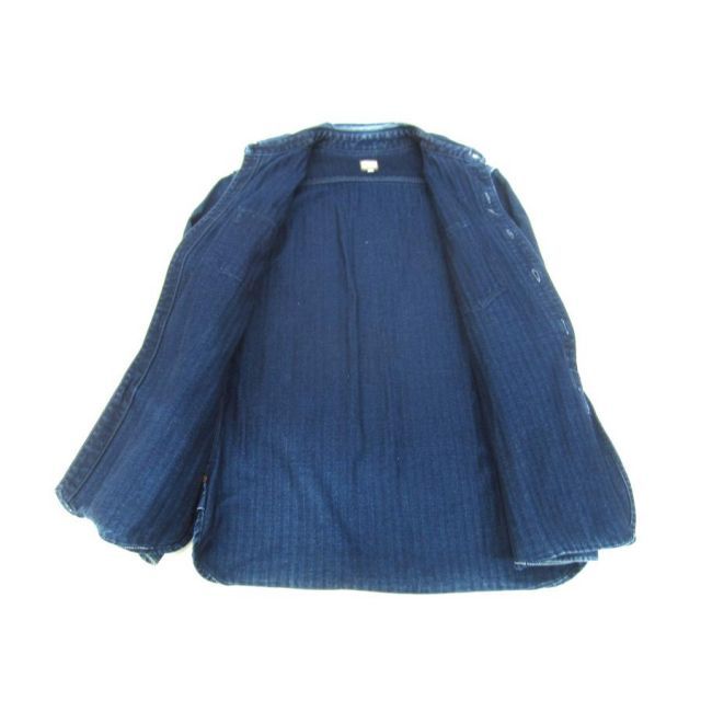 MOMOTARO JEANS 桃太郎ジーンズ ヘリンボーンシャツ SIZE:40 メンズ