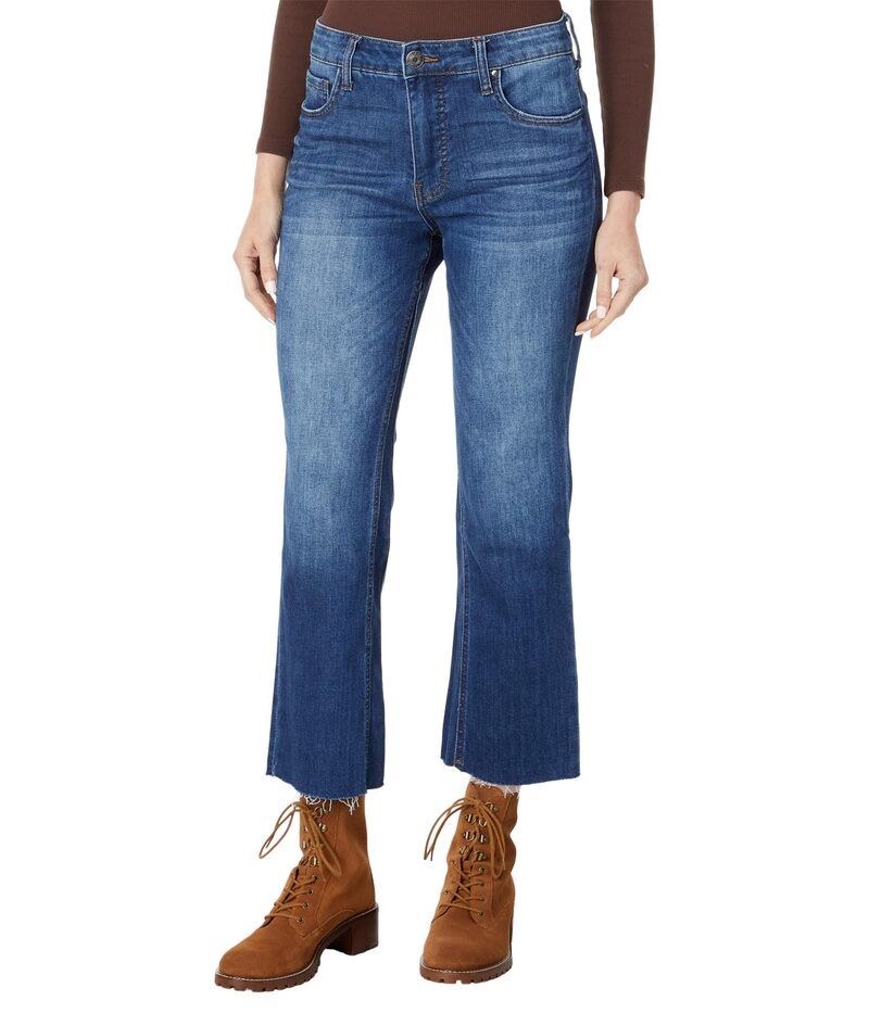 (取寄) カット フロム ザ クロス レディース ピティート ケリー ハイライズ ファブ AB キック フレア インセット レッグ KUT from the Kloth women Petite Kelly High-Rise Fab Ab Kick Flare Inset Leg Heroic カットフロムザクロス レディース ボトムス デニムパンツ プチ