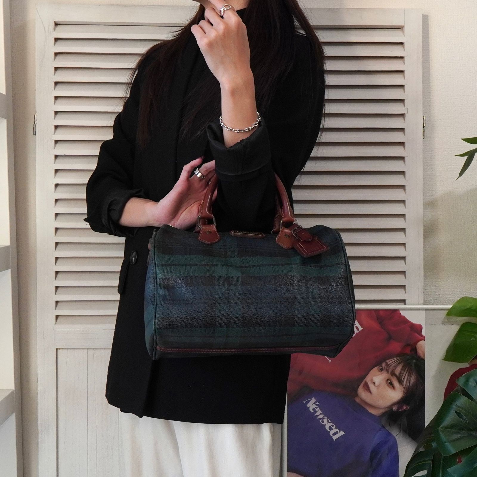 美品✨ ラルフローレン ボストンバッグ ミニ チェック柄 楽天市場】 POLO RALPH LAUREN（ポロラルフローレン） チェック柄 ミニ