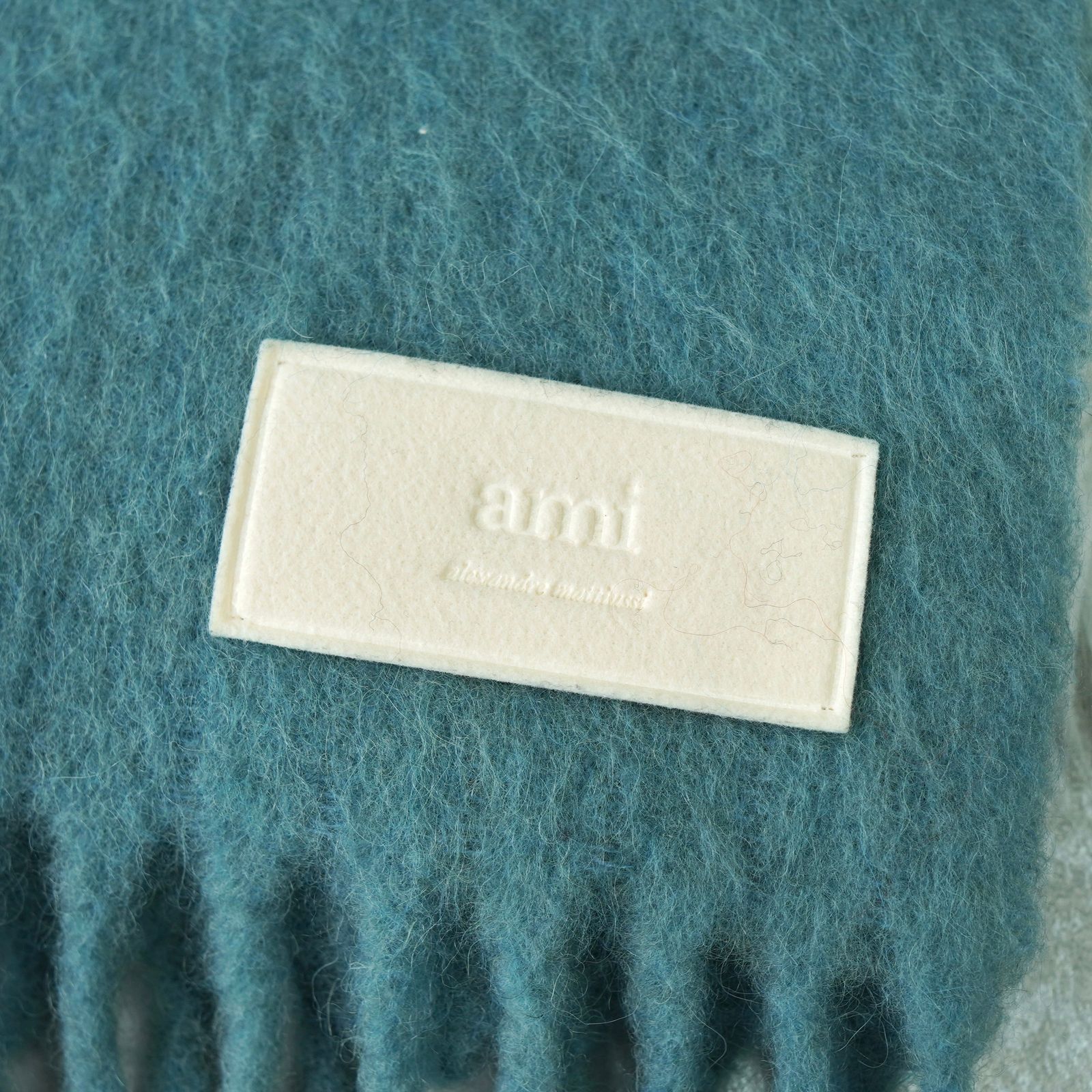  アミパリ アミ パリス モヘア 大判 マフラー ブルー マフラー 小物