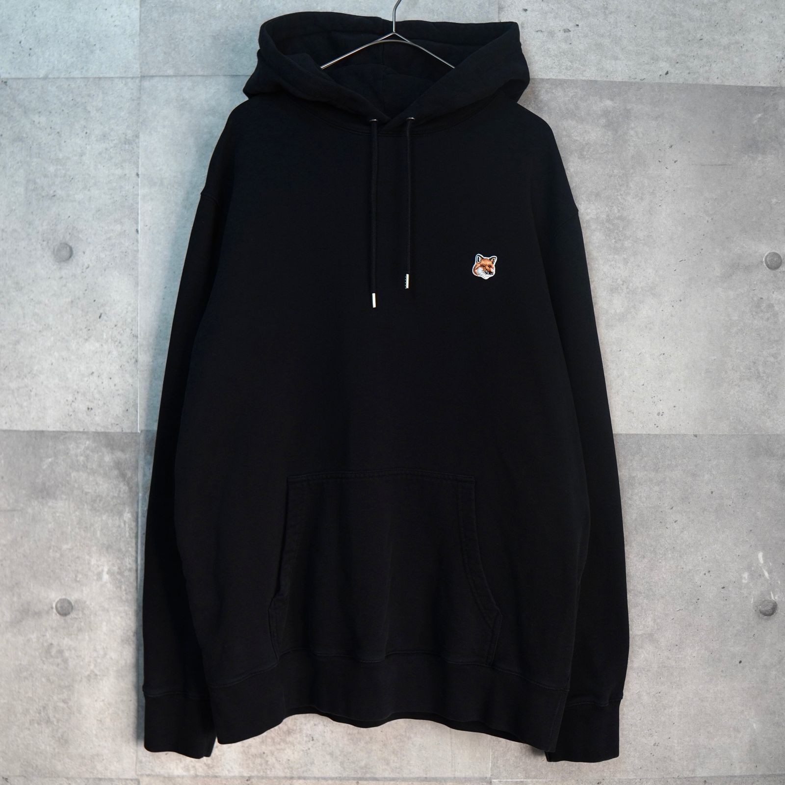 メゾン キツネ フォックスヘッド パーカー ブラック