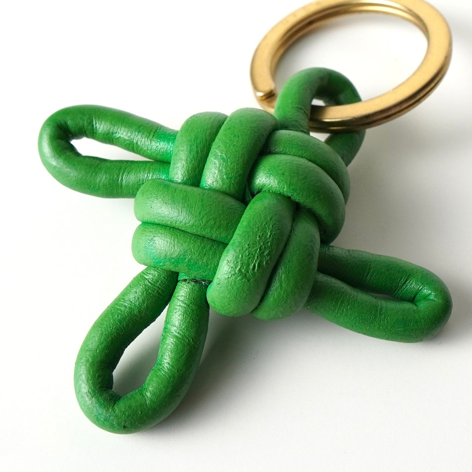 ボッテガ ヴェネタ イントレチャート レザー キーリング キーホルダー