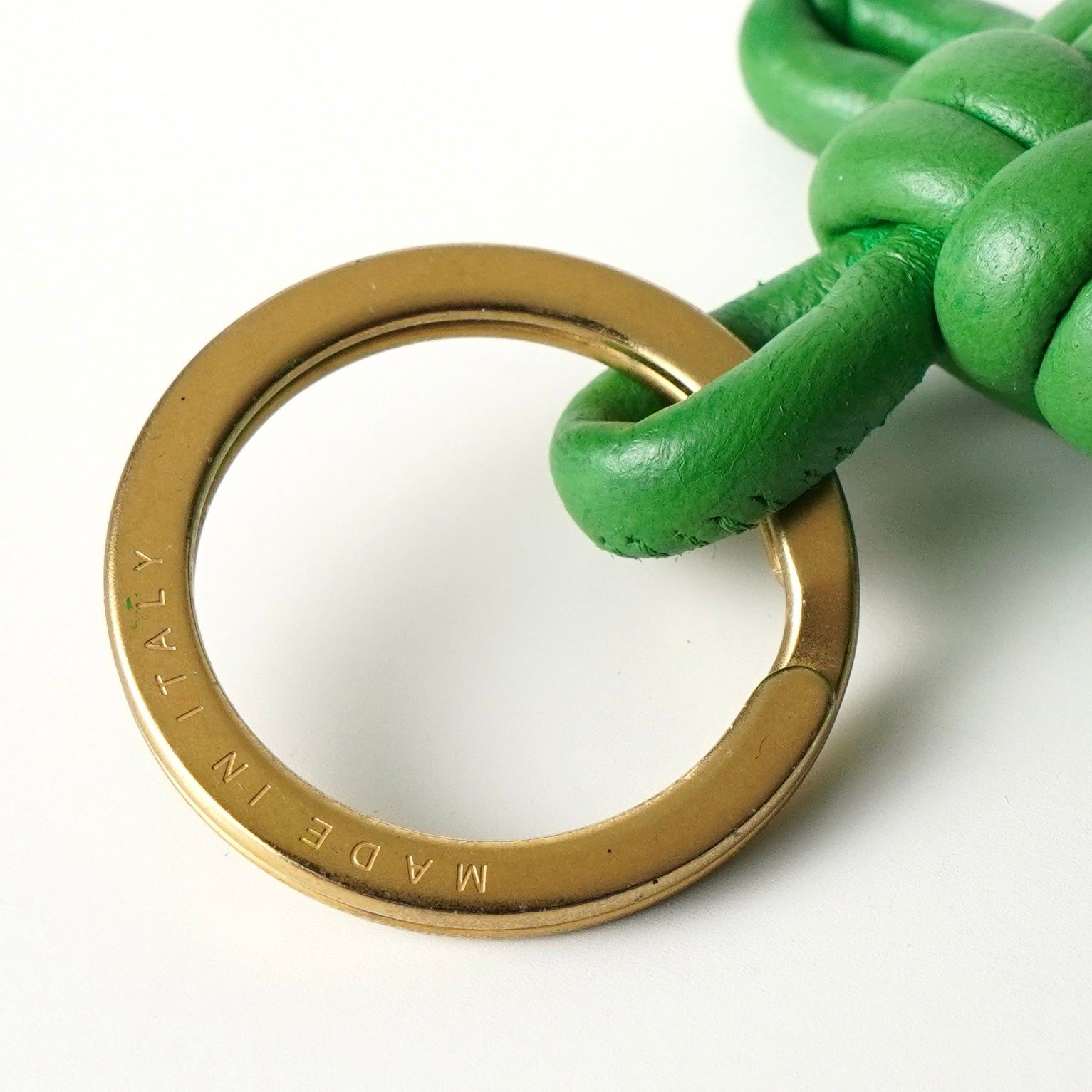 ボッテガ ヴェネタ イントレチャート レザー キーリング キーホルダー