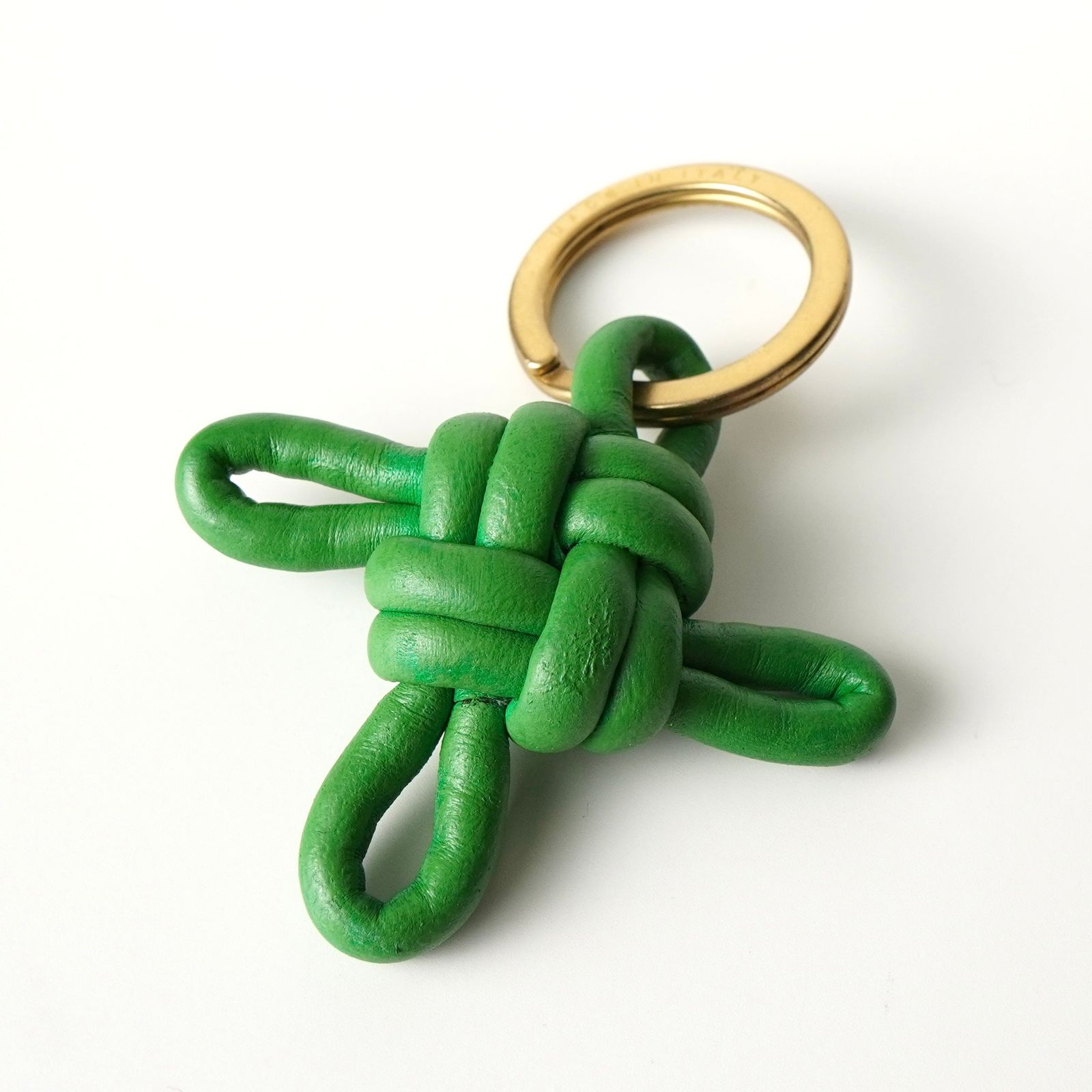 ボッテガ ヴェネタ イントレチャート レザー キーリング キーホルダー