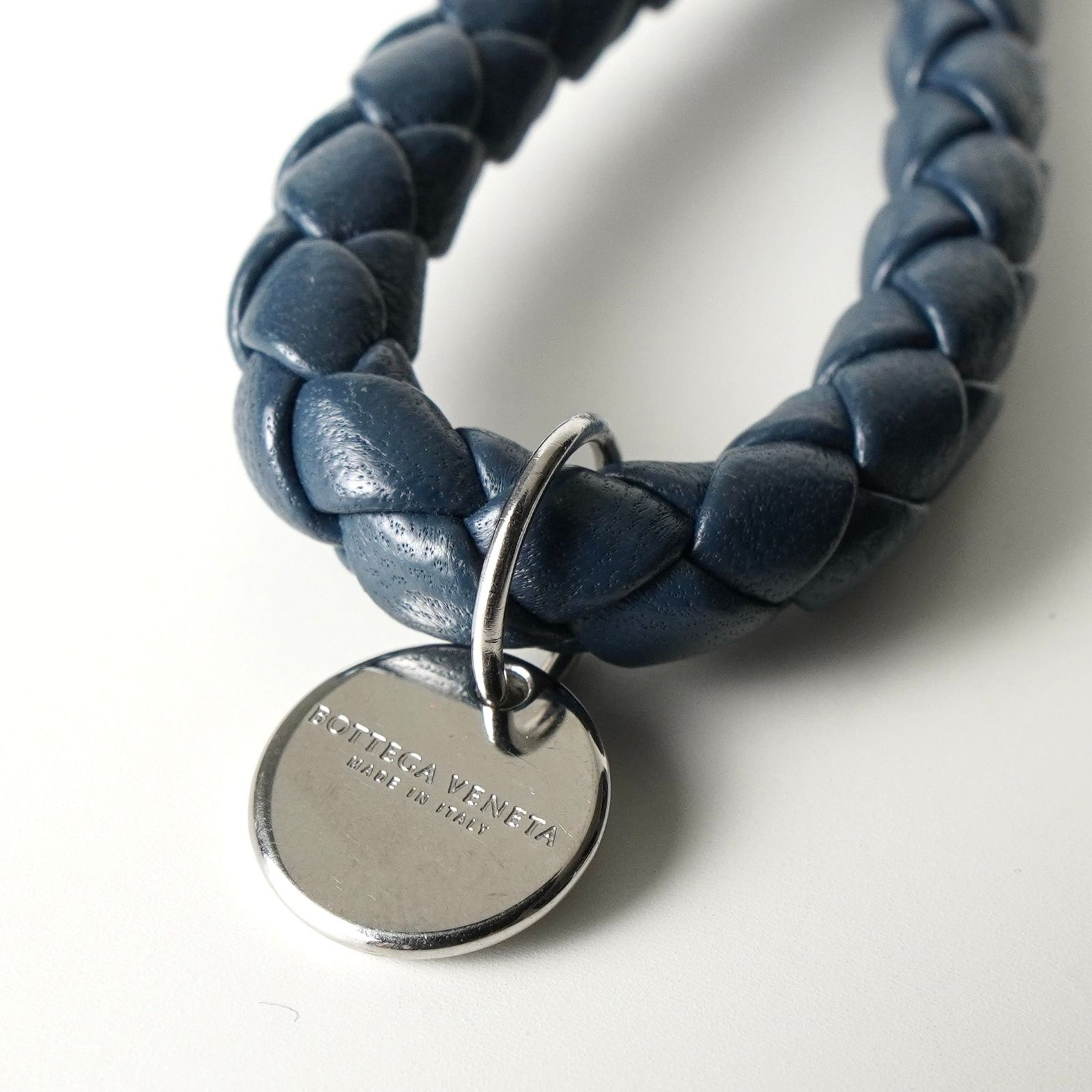 ボッテガ ヴェネタ イントレチャート レザー キーリング キーホルダー