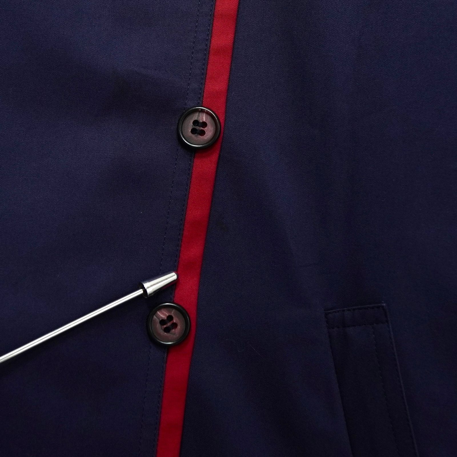 バイカラー トレンチコート