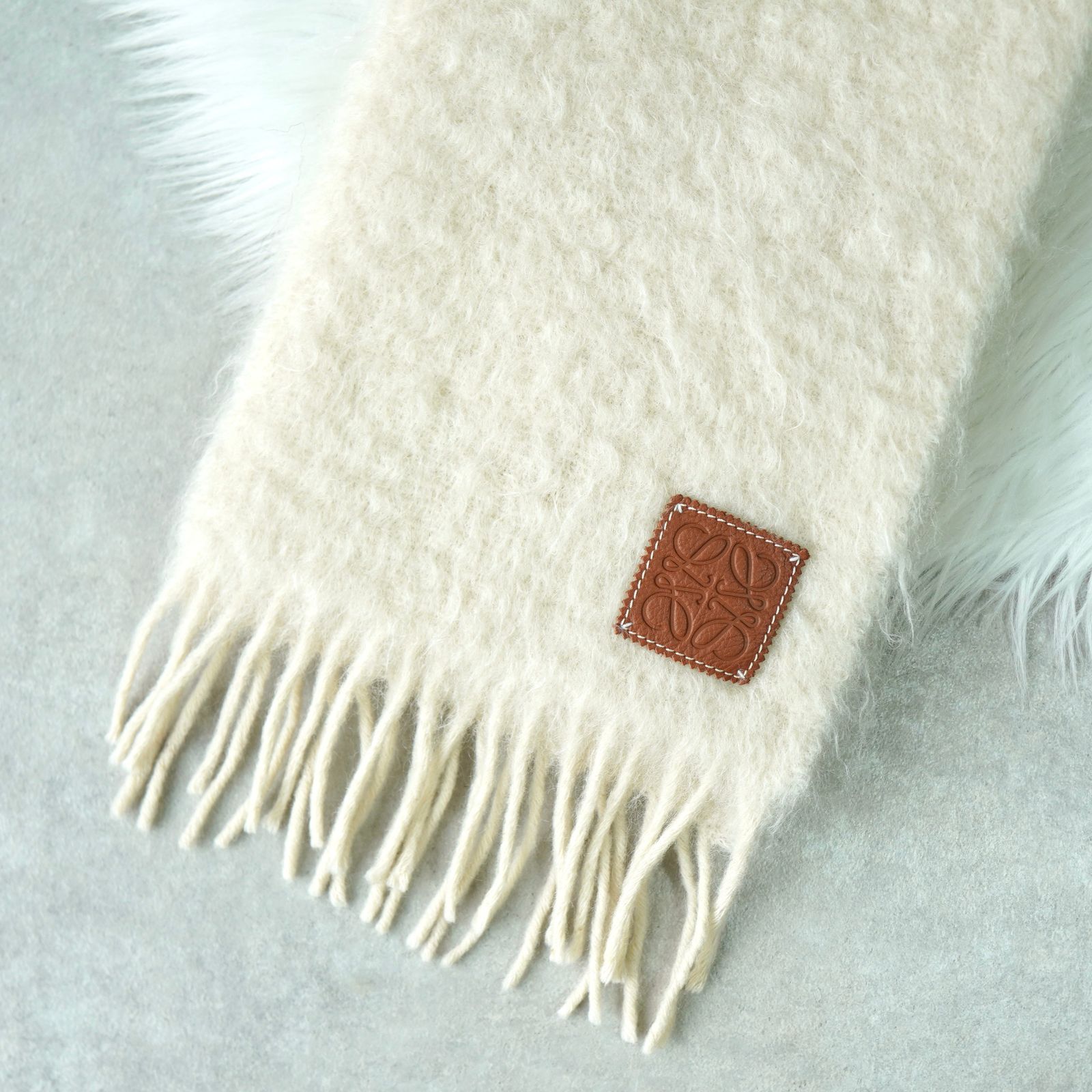 モヘア マフラー