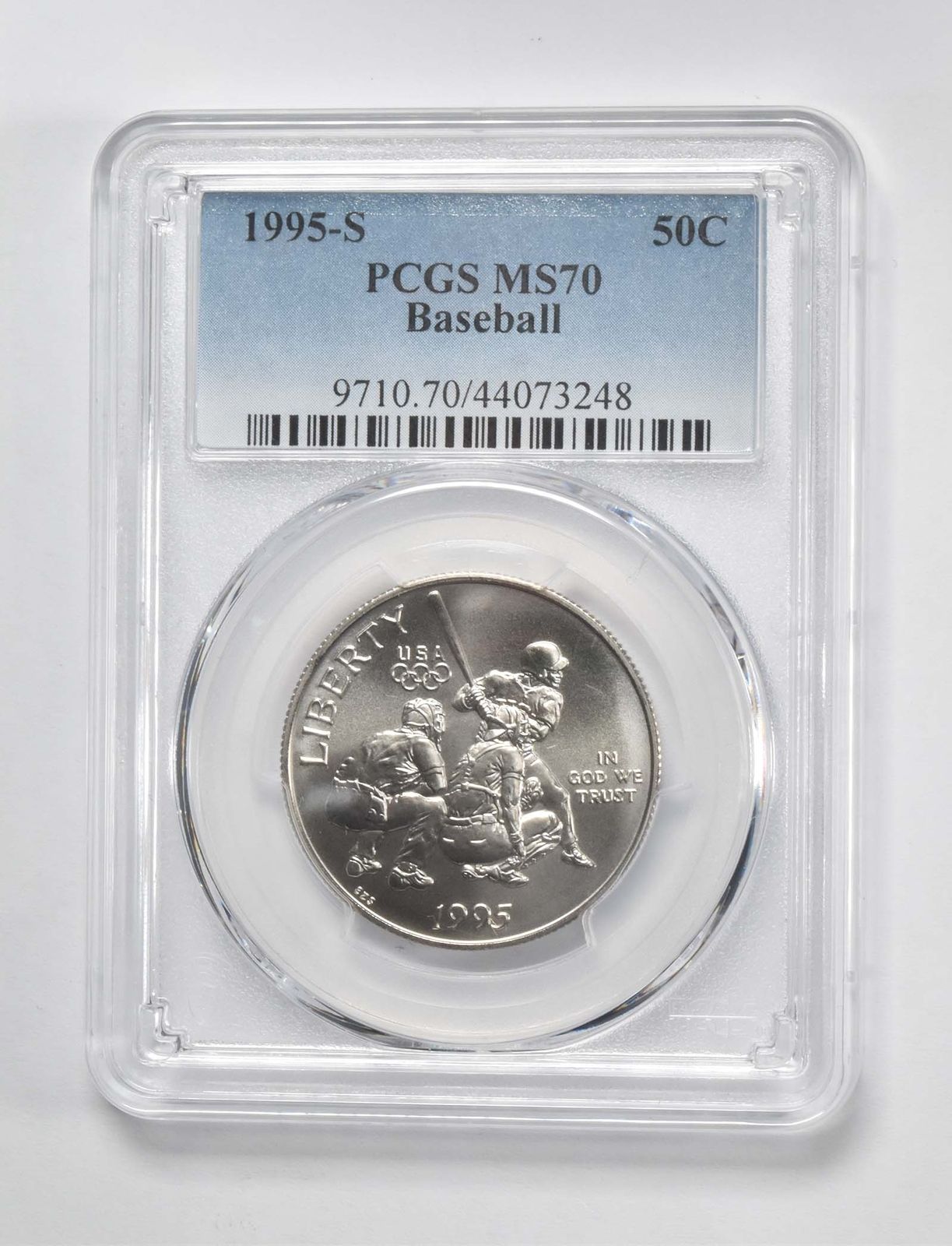 1995 S MS70 オリンピック - 野球記念ハーフドル PCGS - メルカリ