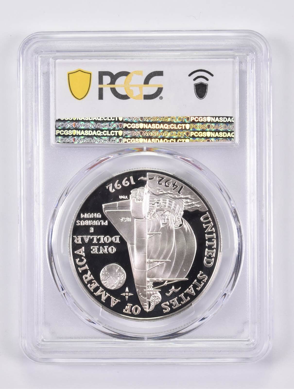 1992 P PR 70 DCAM コロン記念シルバー ダラー PCGS