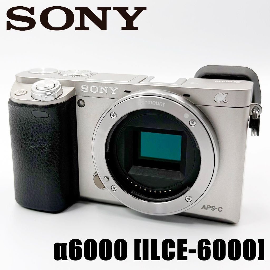美品】ソニー SONY α6000 ボディ シルバー [ILCE-6000] ミラーレス