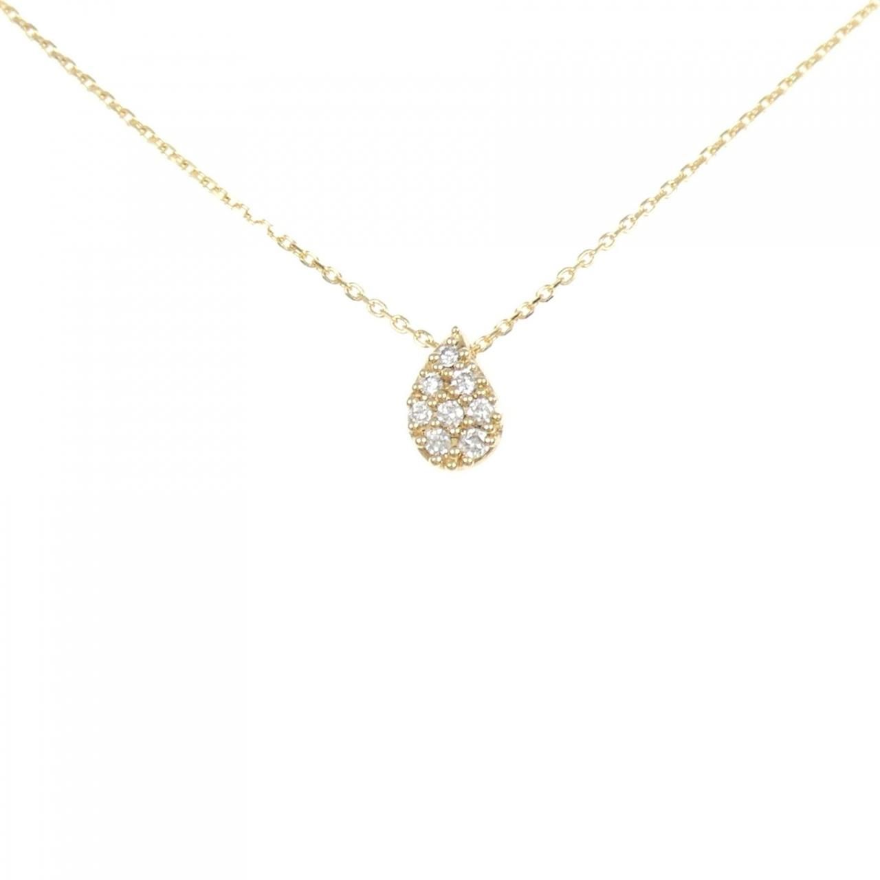 K18YG パヴェ ダイヤモンド ネックレス 0.07CT 【公式通販】