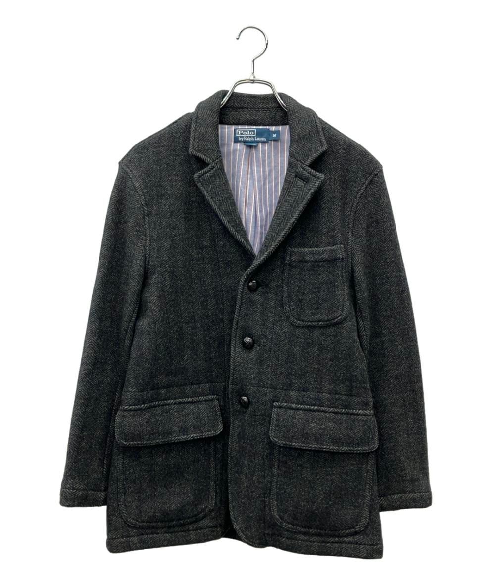 美品⭐︎ポロラルフローレン　テーラードジャケット　ツイード　グレー　ヘリンボーン 美品⭐︎ポロラルフローレン テーラードジャケット ツイード グレー