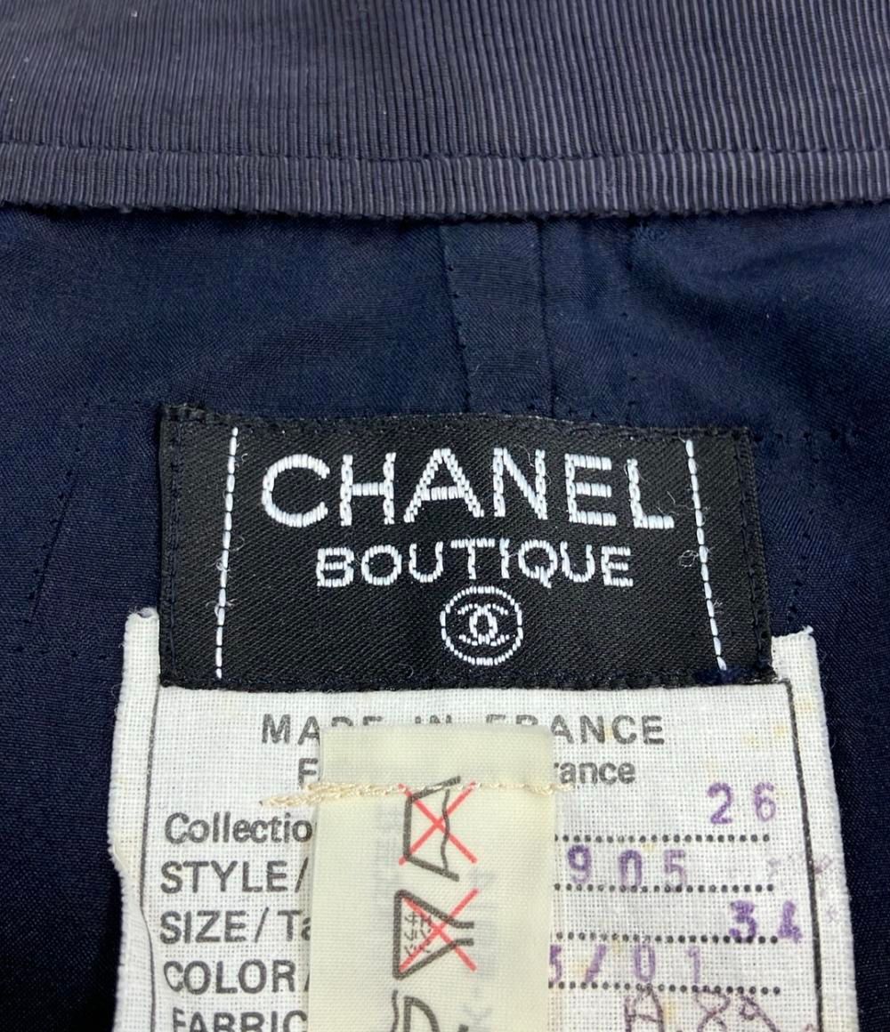 CHANEL フレアスカート サイズ34 ネイビーブラウン系 BLUE LABEL CRESTBRIDGE（ブルーレーベルクレストブリッジ）の
