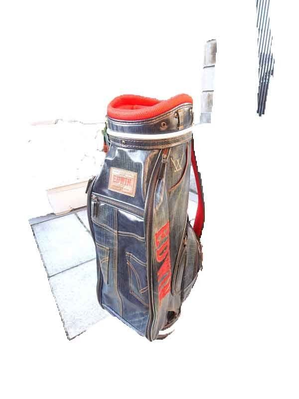 s04　　希少！！EDWINエドウィン　キャディバック　デニム調 s04 希少！！EDWINエドウィン キャディバック デニム調 楽天市場