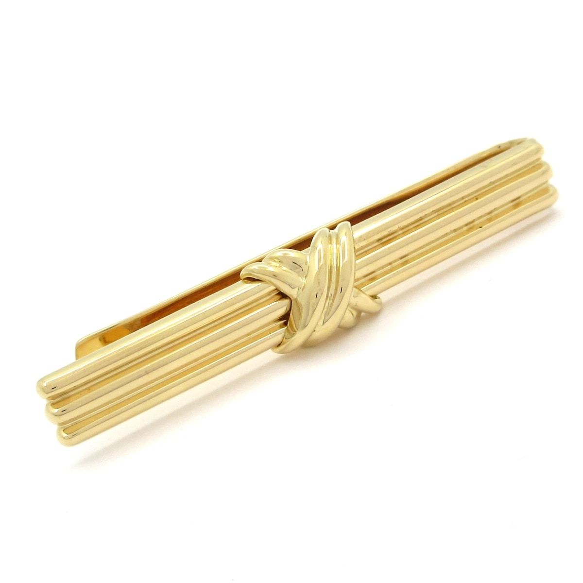 【美品】ティファニー ネクタイピン ティファニー ネクタイピン シグネチャークロス SV925/750 1995刻