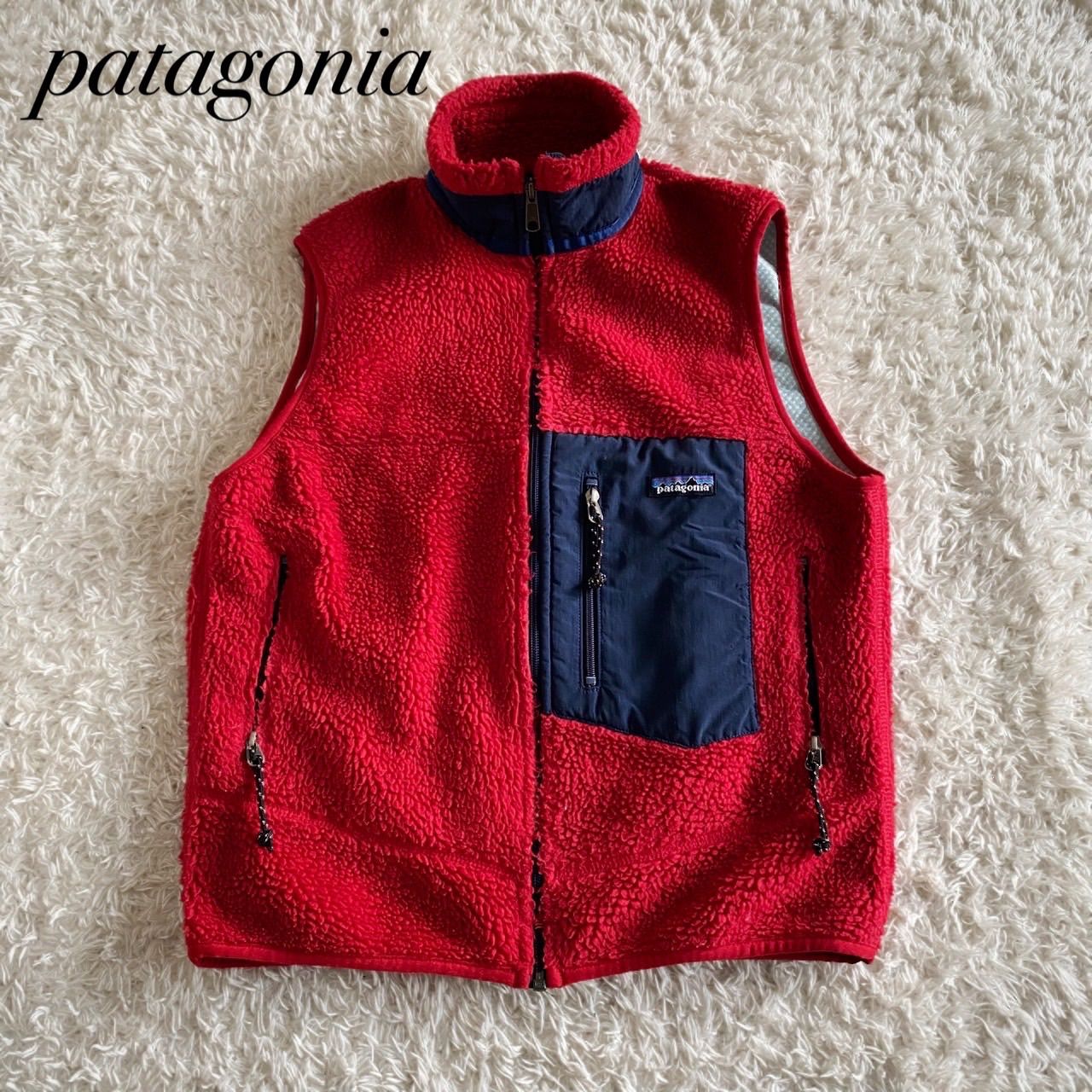 99年製 patagonia パタゴニア レトロx フリースベスト USA製 レッド