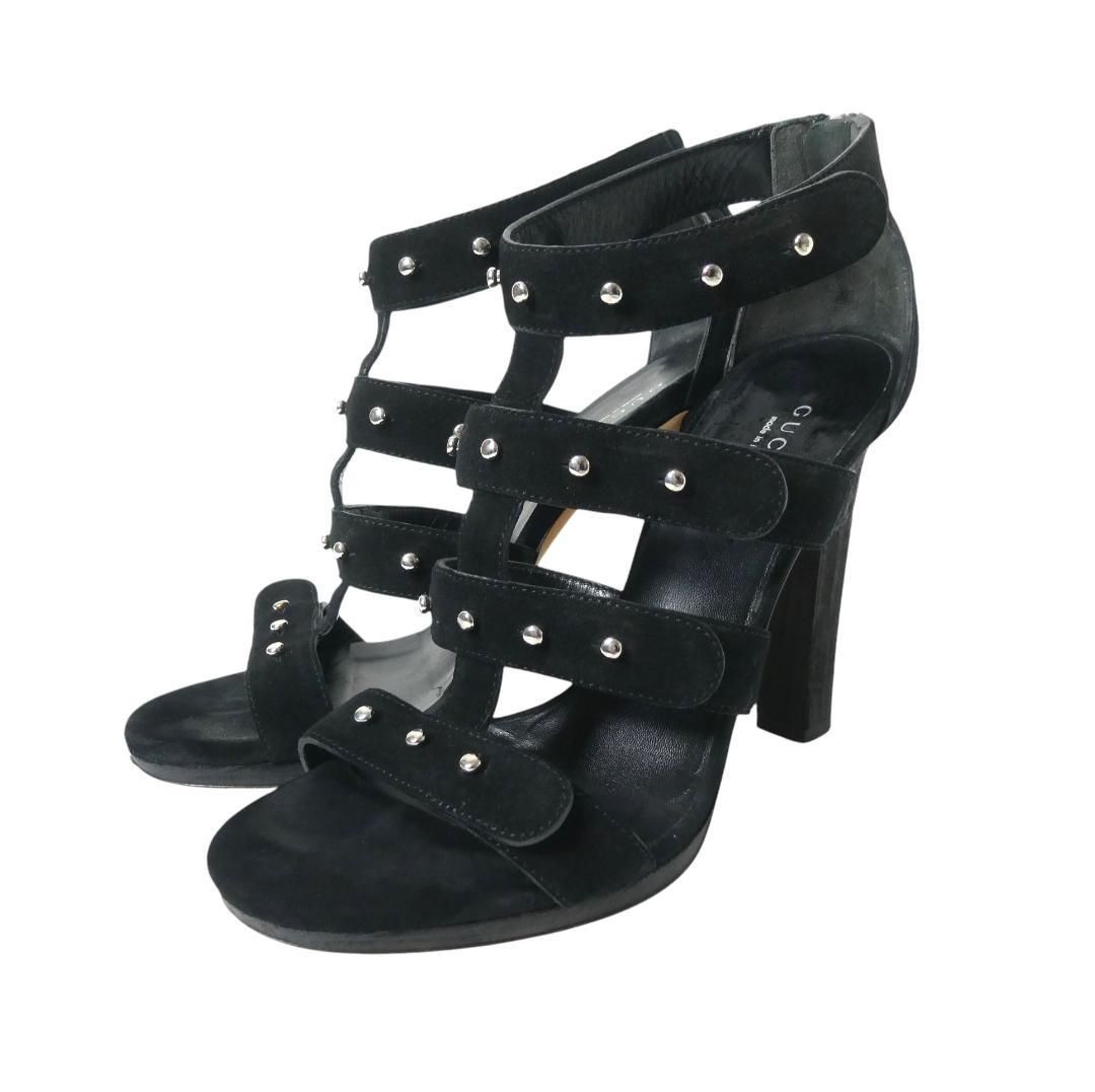 ✨美品✨GUCCI グッチ パンプス チャンキーヒール　レザー 36 23cm 極美品✨GUCCI ホースビット パンプス チャンキーヒール パテント