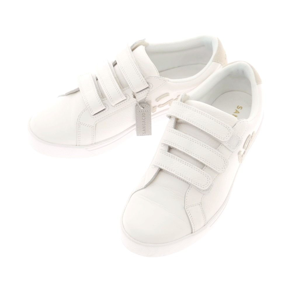 a*u様 サンガッチョ　SANGACIO ホワイト スニーカー ベルクロ　スニー a*u様 サンガッチョ SANGACIO ホワイト スニーカー ベルクロ スニー a