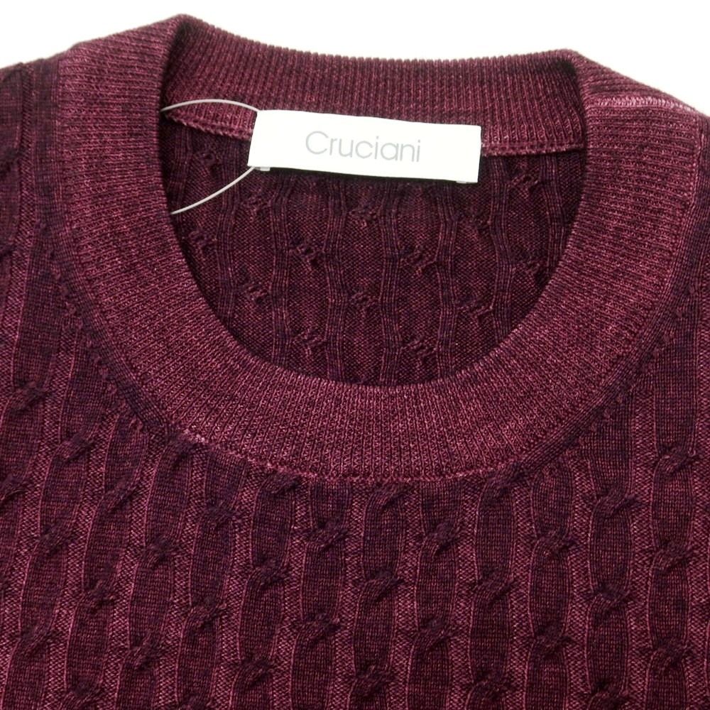 中古】クルチアーニ CRUCIANI ウール クルーネック プルオーバーニット