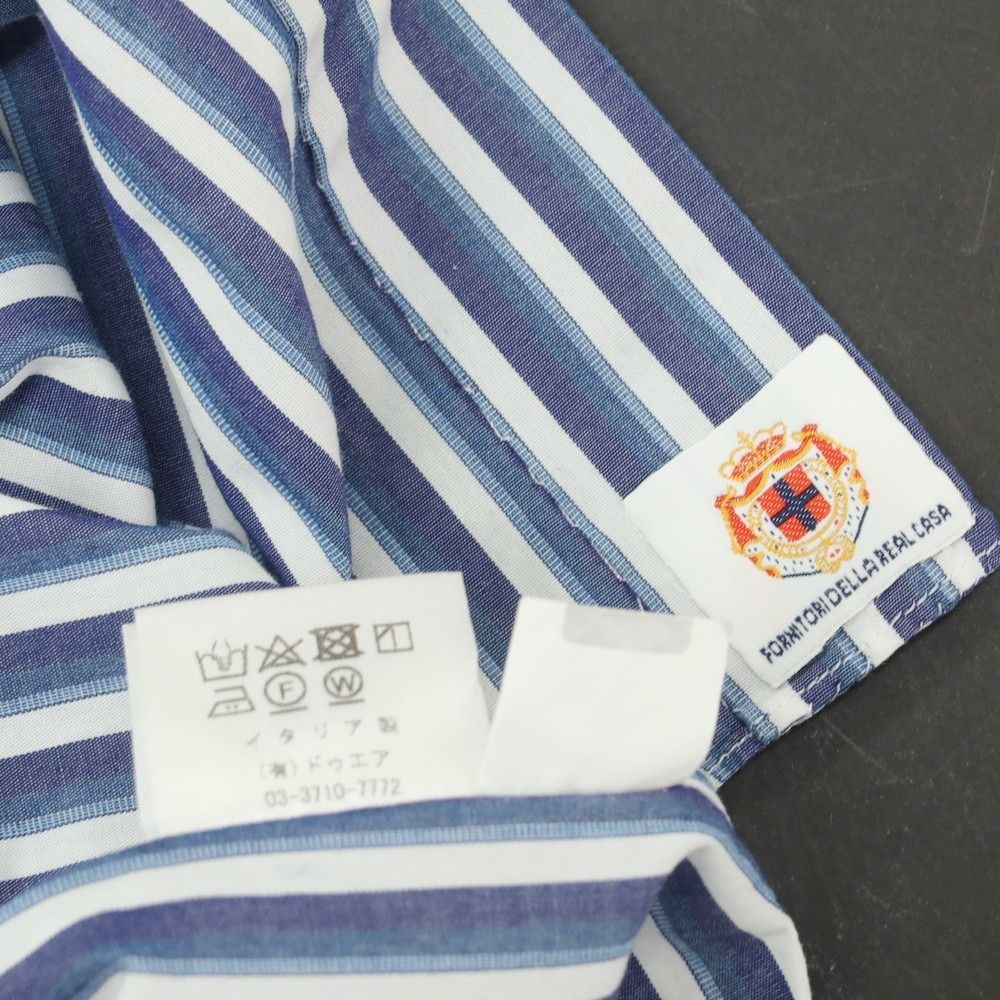 中古】ルイジ ボレッリ Luigi Borrelli コットン ストライプ ワイド