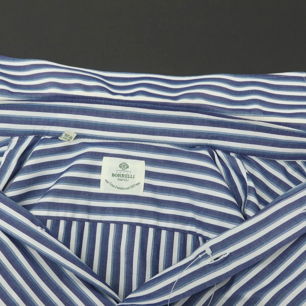 中古】ルイジ ボレッリ Luigi Borrelli コットン ストライプ ワイド