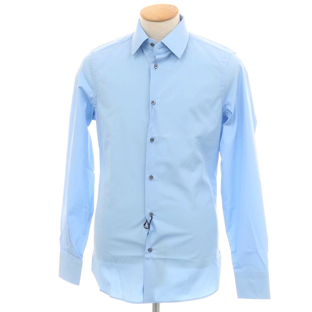 中古】グッチ GUCCI コットン レギュラーカラー ドレスシャツ スカイ