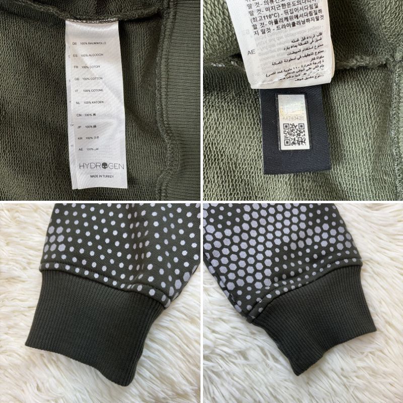 美品 HYDROGEN ハイドロゲン ジップアップパーカー サイズL カモフラ