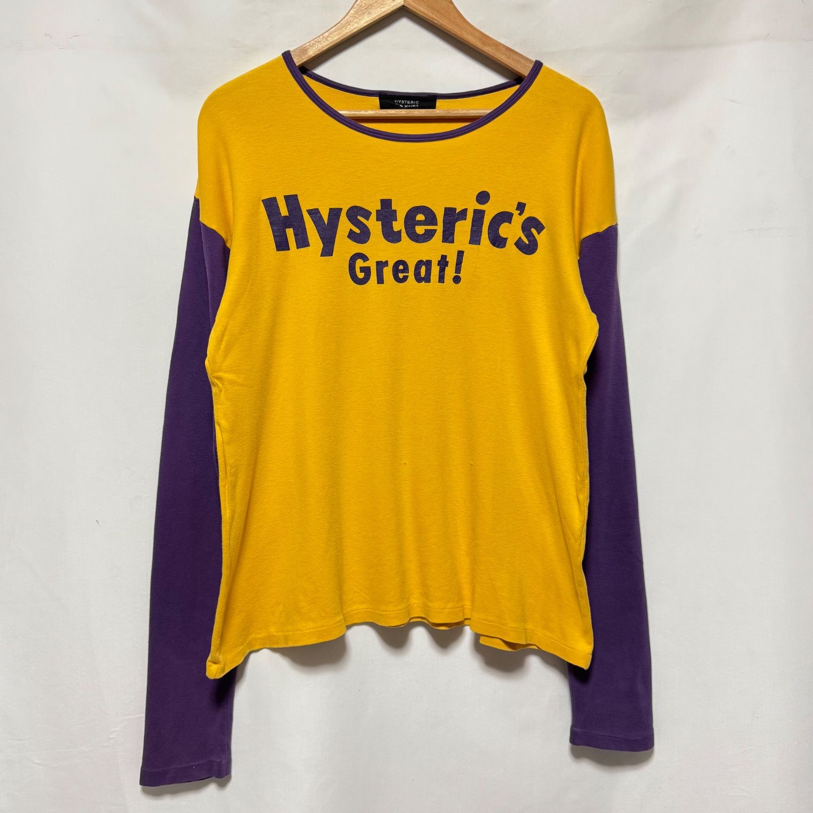 トップス vintage hysteric glamour yellow sweat くらこ💙🦋のSTYLING | HYSTERIC GLAMOUR MEN | 158cm | HYSTERIC