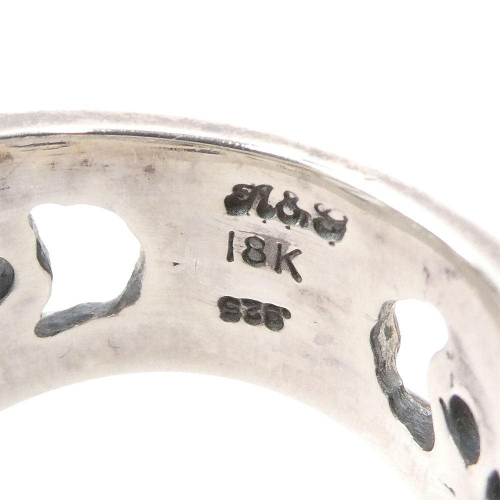 A&G エーアンドジー 18K×シルバー925 クロス リング シルバー系 A&G エーアンドジー 18K×シルバー925 クロス リング シルバー系