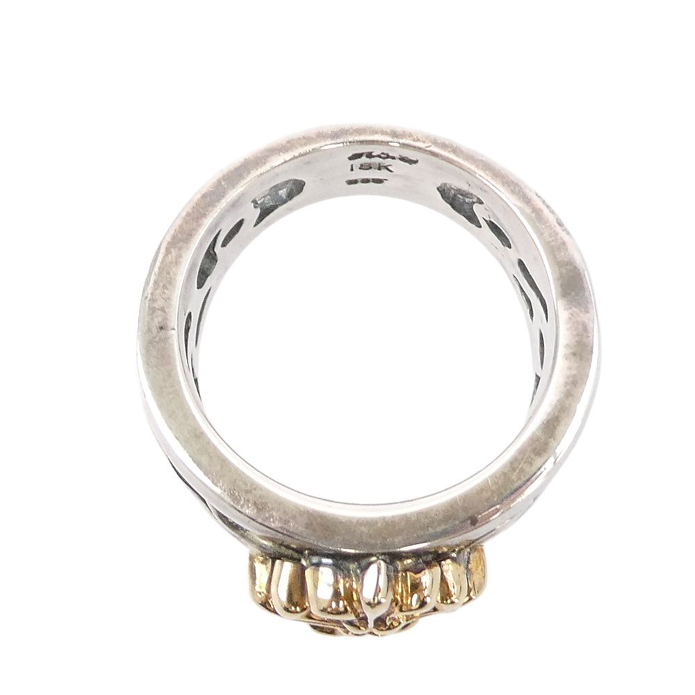 A&G エーアンドジー 18K×シルバー925 クロス リング シルバー系