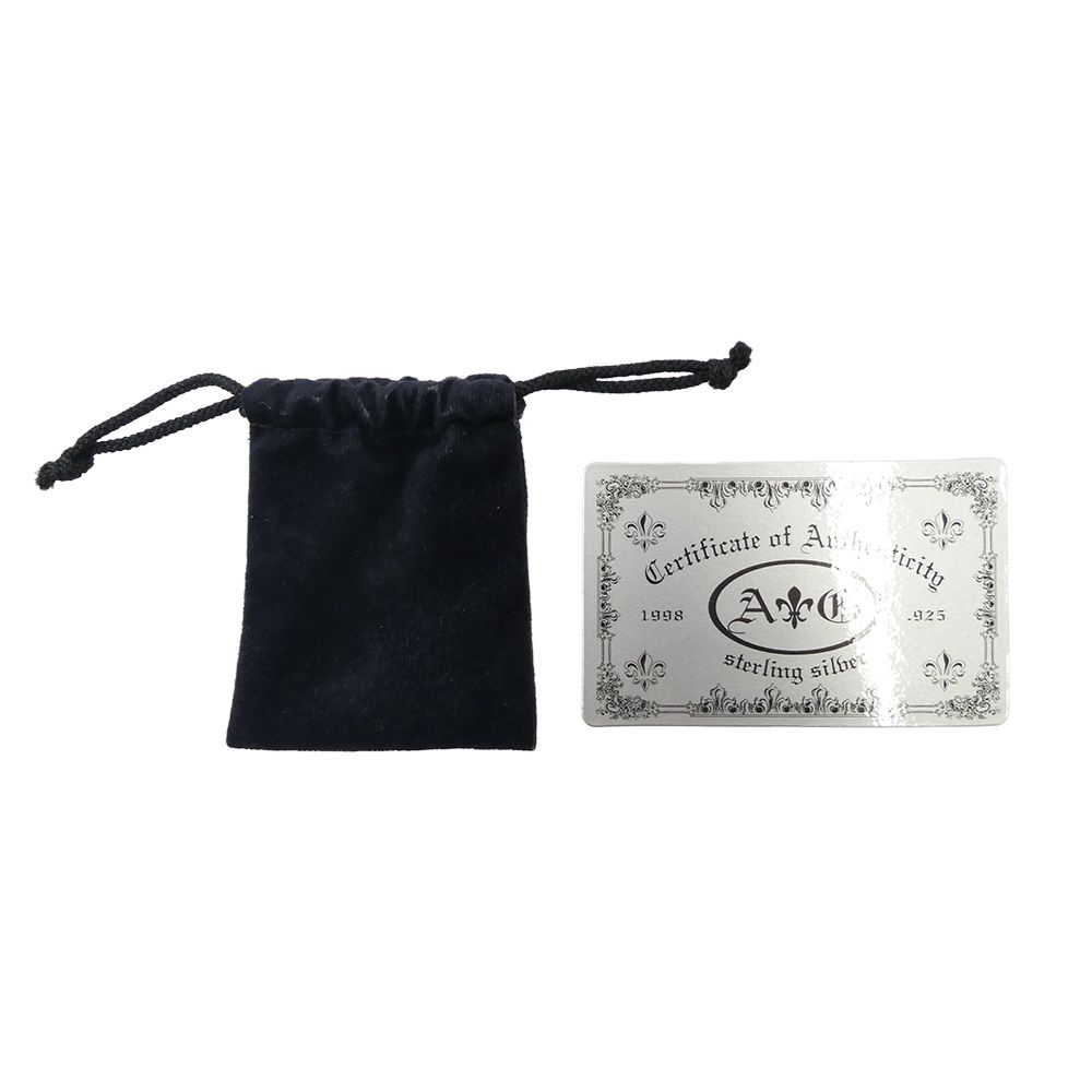 A&G エーアンドジー 18K×シルバー925 クロス リング シルバー系