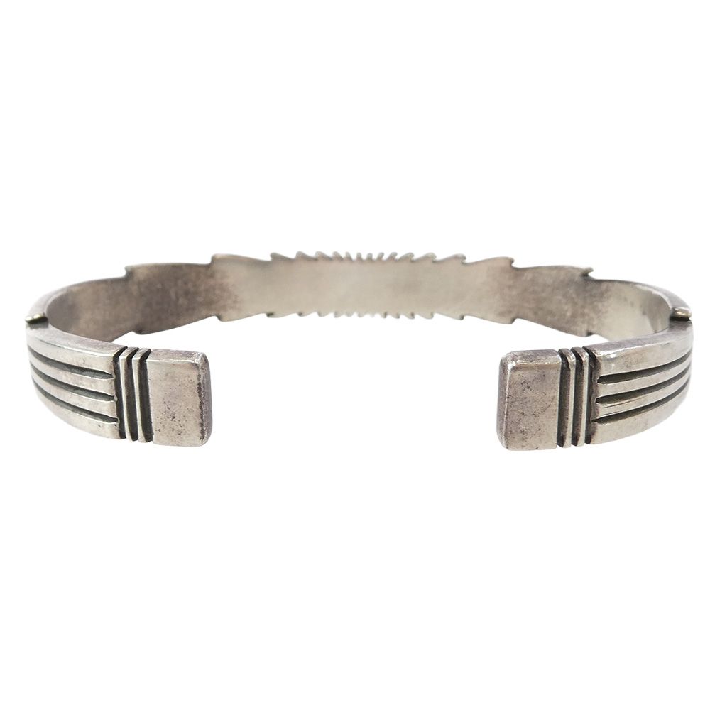 パットベドニー Pat Bedonie NAVAJO ナバホ族 14 K スターリングシルバー スターバースト バングル シルバー系 ゴールド系