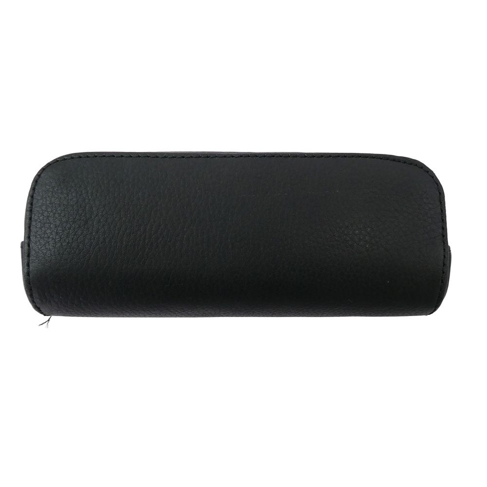 クロムハーツ レザー スクロールラベル ブラック メガネケース クロムハーツ スクロール ラベル ケース 眼鏡 メガネ ハード ケース 黒