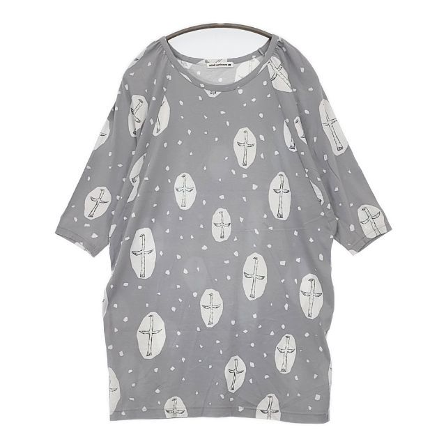 minä perhonen ミナポルホネン チェック柄 五分袖チュニック