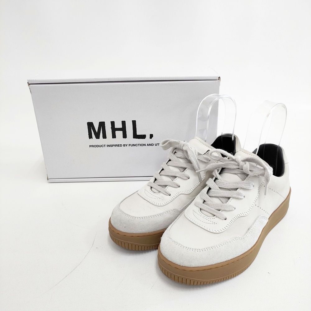 MHL. 23AW GYM TRAINER 定価38500円 サイズ5 牛革 スニーカー 23AW