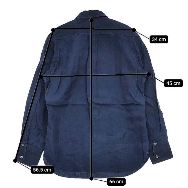 45R/45rpm インディゴリネンタック908SHIRT 定価51700円 ブラウス