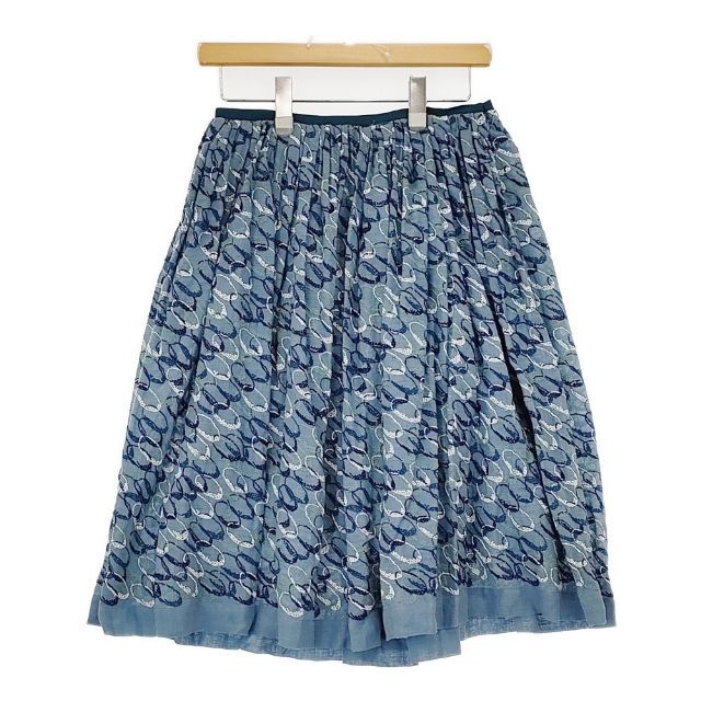 MINÄ PERHONEN 刺繍入りひざ丈スカート mina perhonen（ミナペルホネン） 【美品/定価7.2万】ミナペルホネン