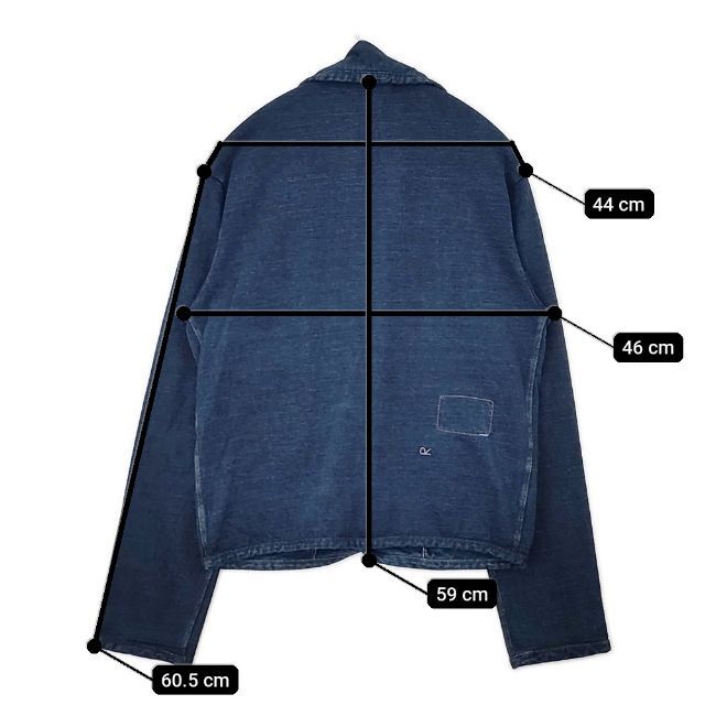 45R/45rpm でこぼこ天竺の908チロリアンジャケット 定価44000円