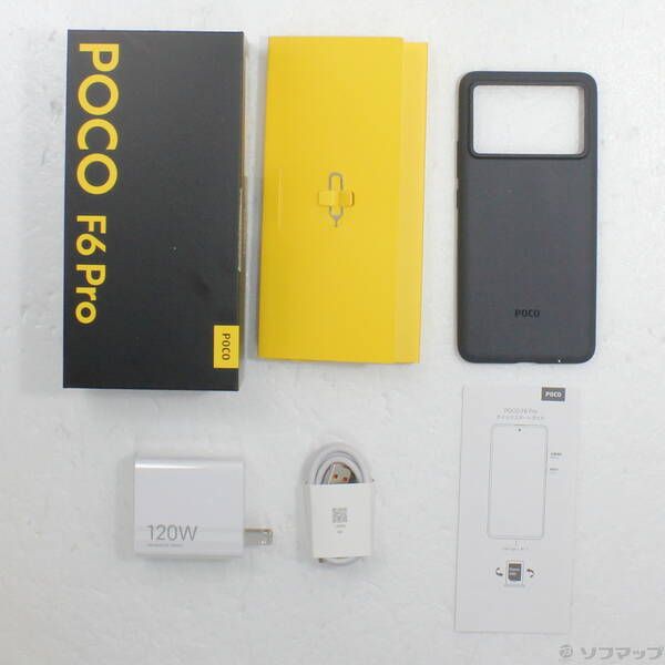 中古品〕 POCO F6 Pro 256GB ブラック MZB0HEJJP SIMフリー【262