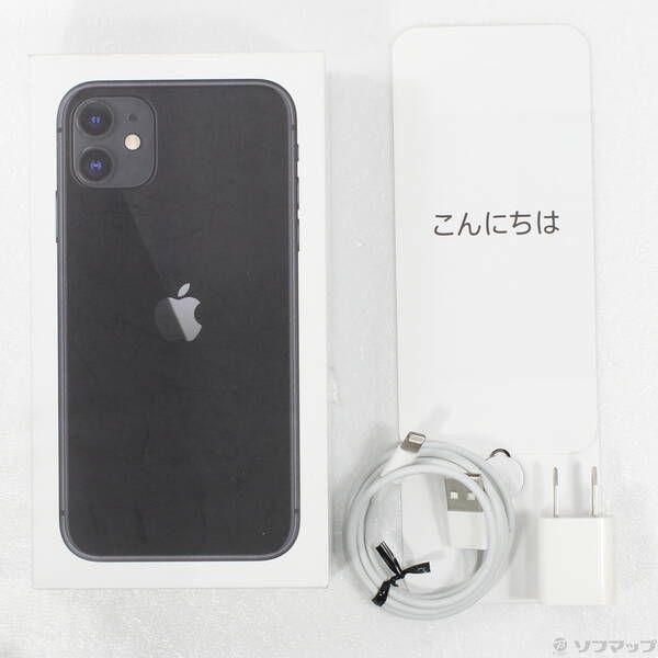 中古品〕 iPhone11 64GB ブラック MWLT2J／A SIMフリー【297】 - メルカリ