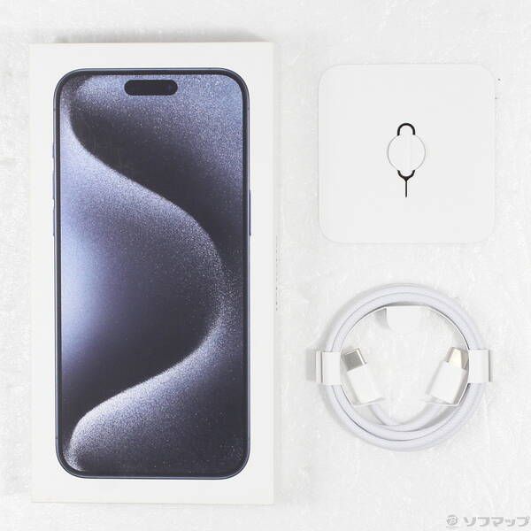 中古品〕 iPhone15 Pro Max 1TB ブルーチタニウム MU723J／A SIMフリー