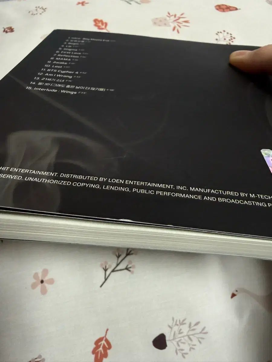 BTS WINGS サインアルバム BTS WINGS サインアルバム