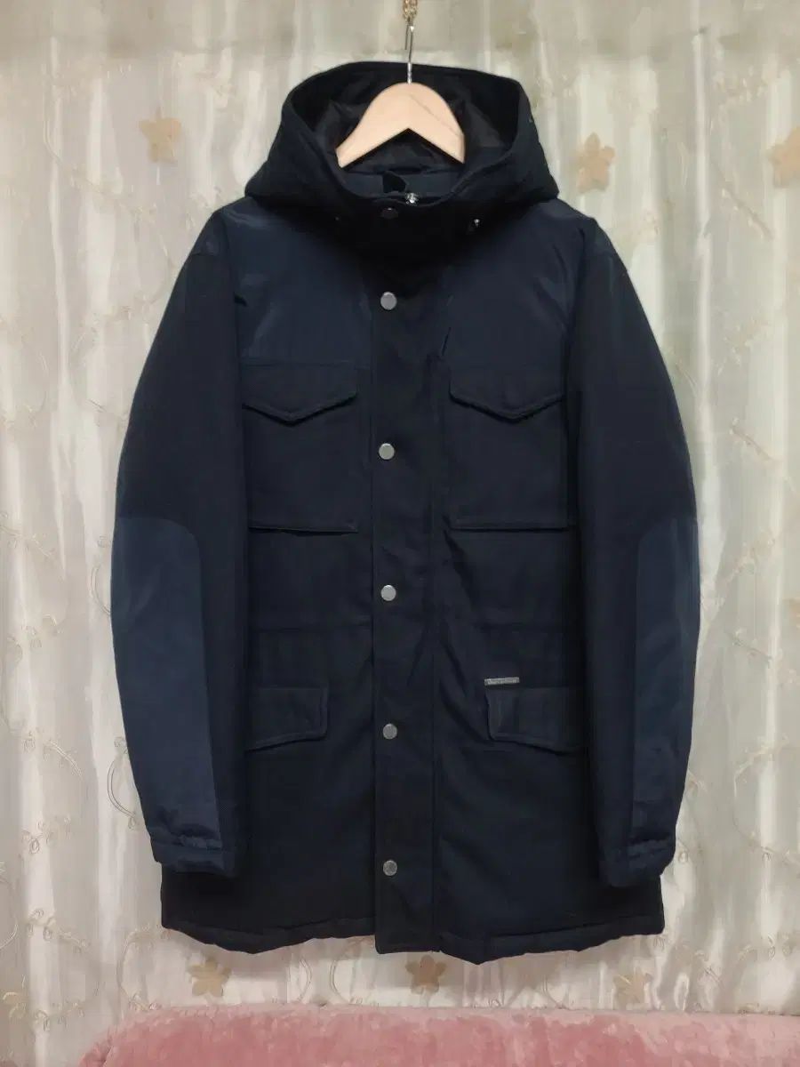 アルマーニ エクスチェンジ ネイビー フーディ ダウン アウター